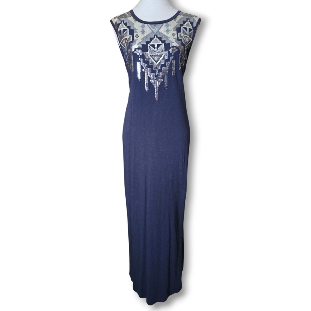 Express Sequin Sleeveless Maxi Dress
